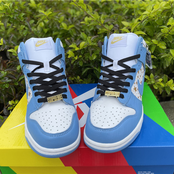 Nike Dunk High Pro SB Supreme Blue Stars 307385-141 - EUR FASHION