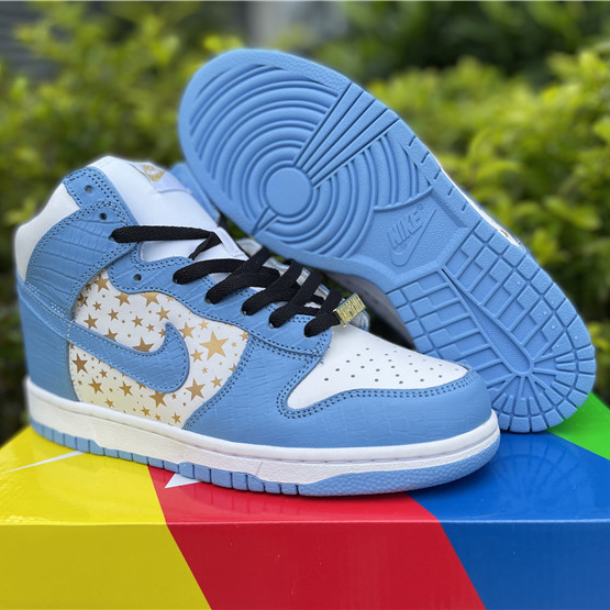 Nike Dunk High Pro SB Supreme Blue Stars 307385-141 - EUR FASHION