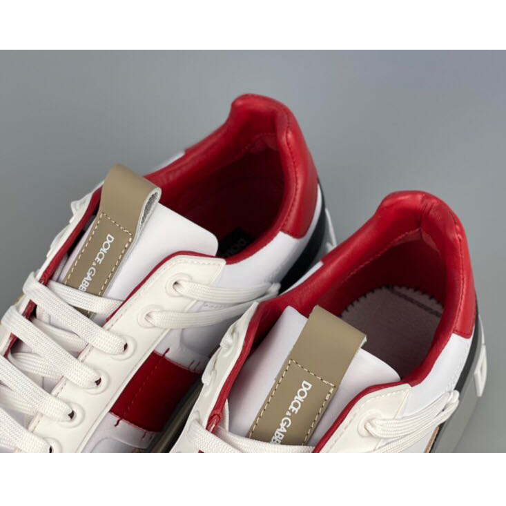 Dolce & Gabbana Calfskin 2Zero Custom Sneakers In Red - EUR FASHION