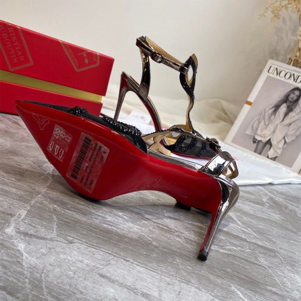 Christian Louboutin Double L Pump Strass 10CM - EUR FASHION