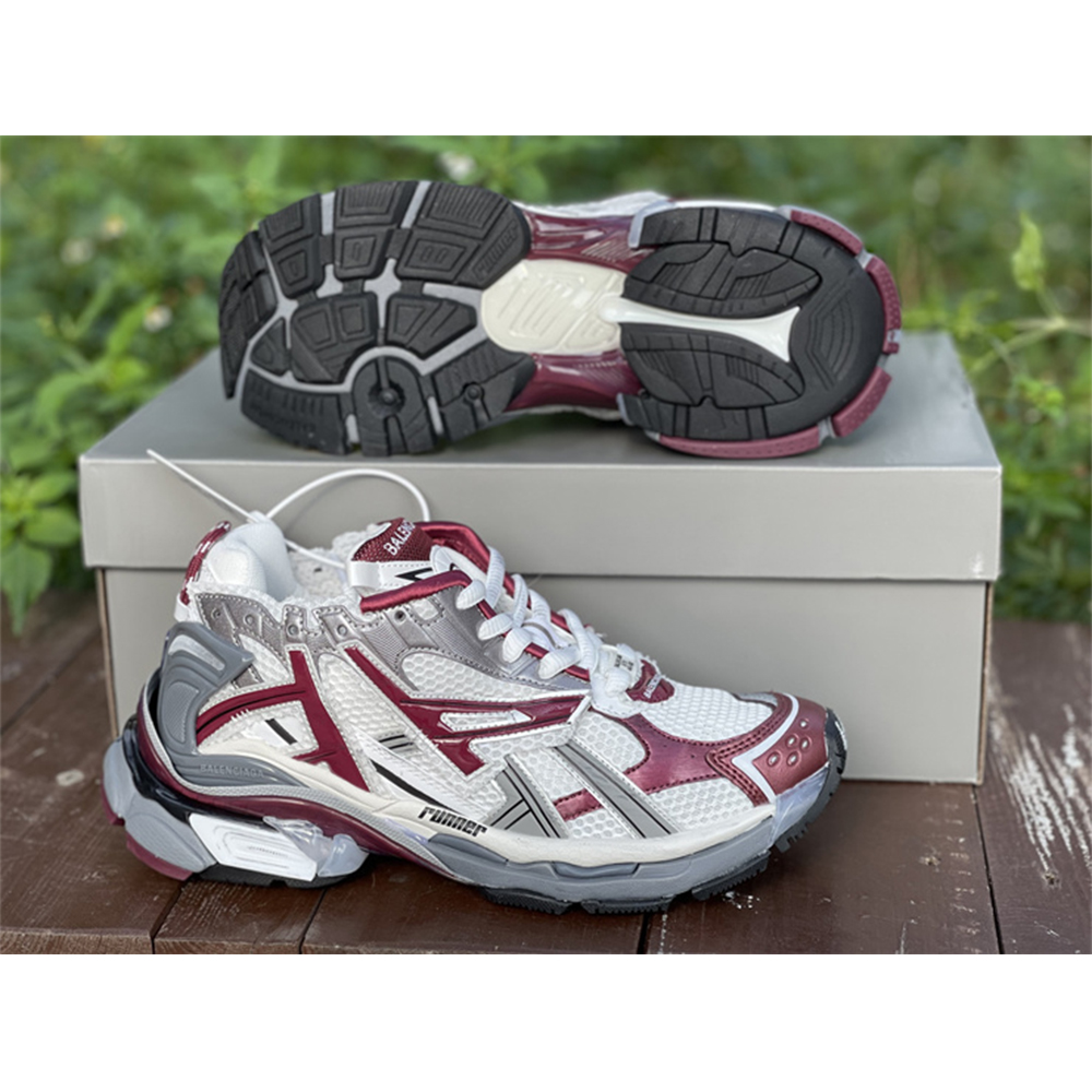 Balenciaga Runner Sneaker In Burgundy - EUR FASHION