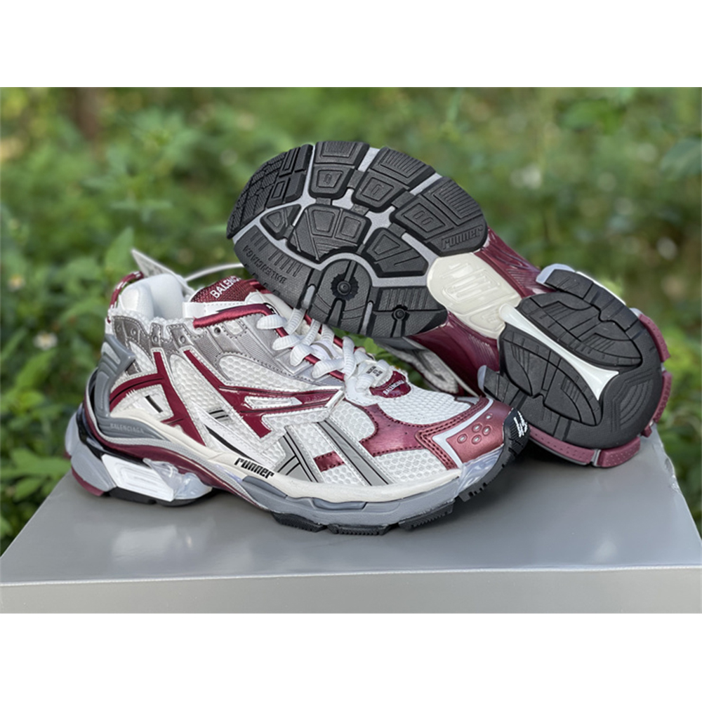 Balenciaga Runner Sneaker In Burgundy - EUR FASHION