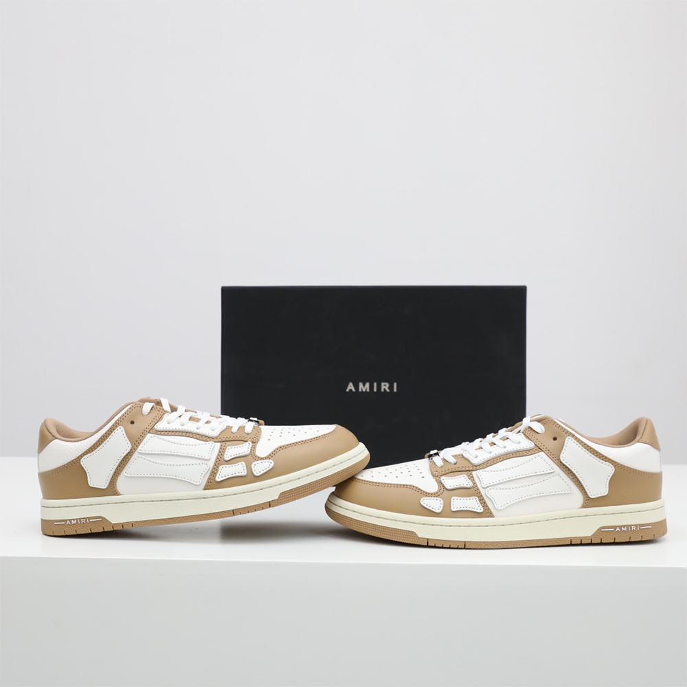 Amiri Skel-Top Low Sneaker Brown/White - EUR FASHION