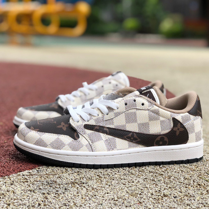 Louis Vuitton x Travis Scott x Nike Air Jordan 1 Low OG SP