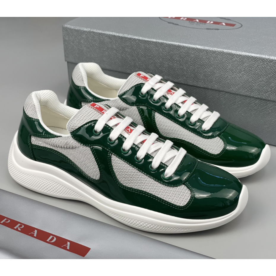 Prada Male America's Cup Sneaker In Green(Upon UK size) - EUR FASHION