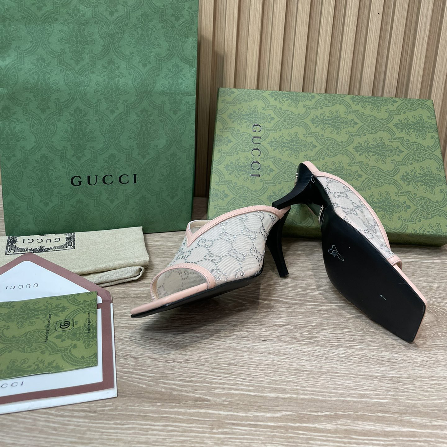 Gucci Women's GG Sandal With Heel Height Of 7.5cm - EUR FASHION