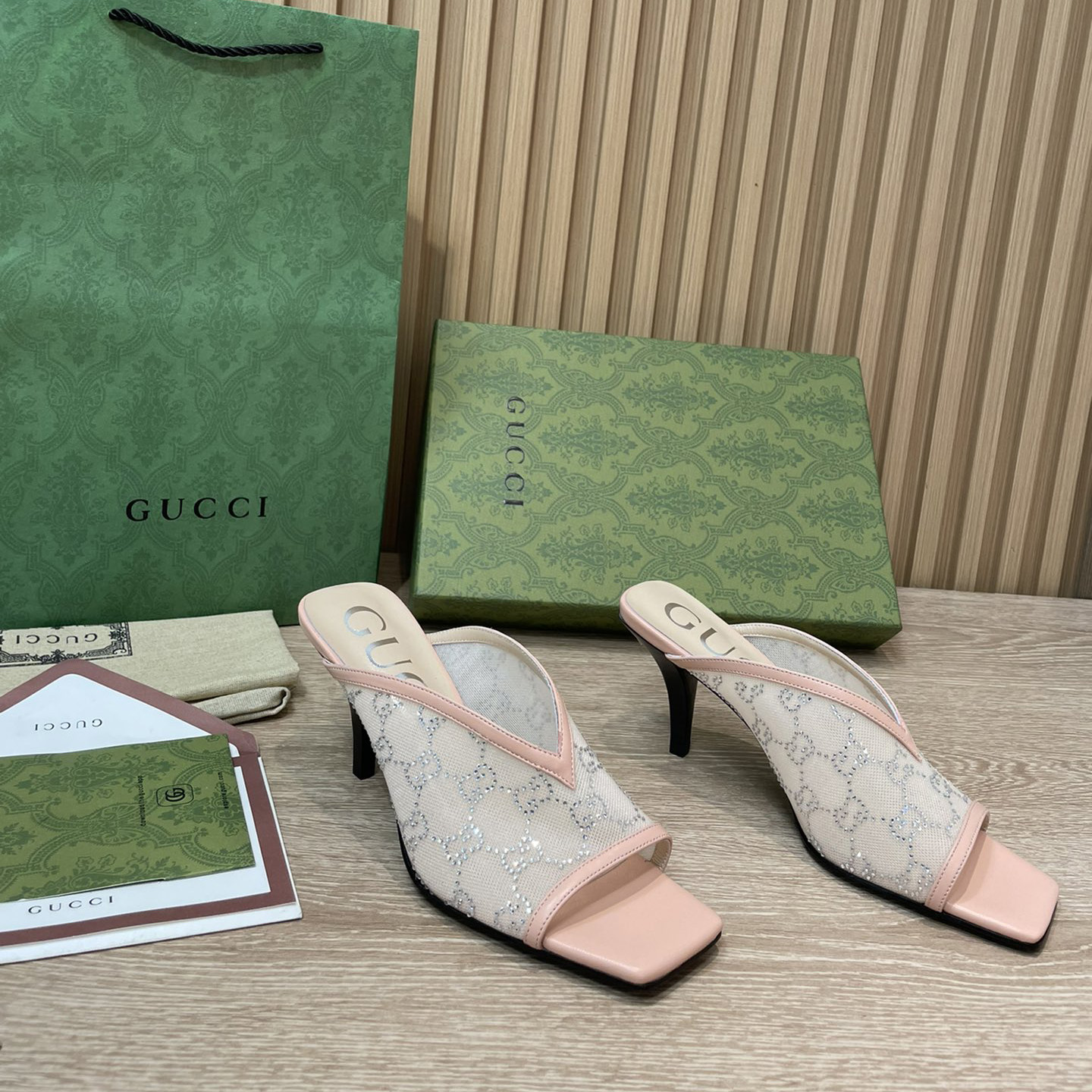 Gucci Women's GG Sandal With Heel Height Of 7.5cm - EUR FASHION