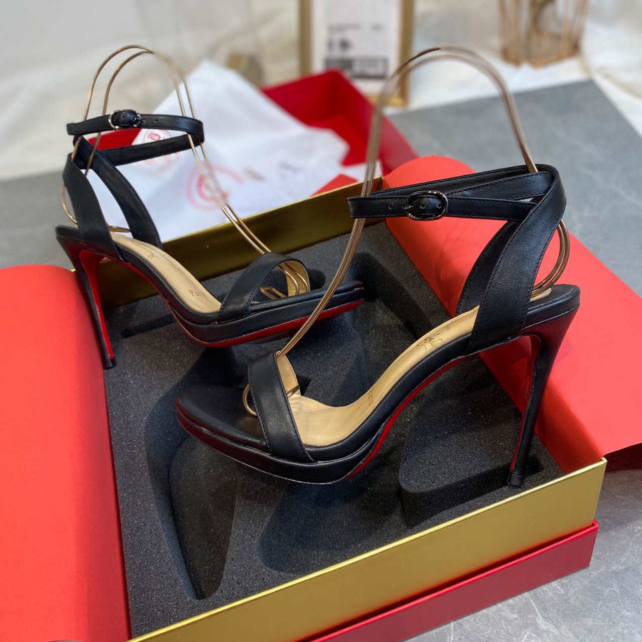Christian Louboutin High Heeled Sandals(10cm) - EUR FASHION