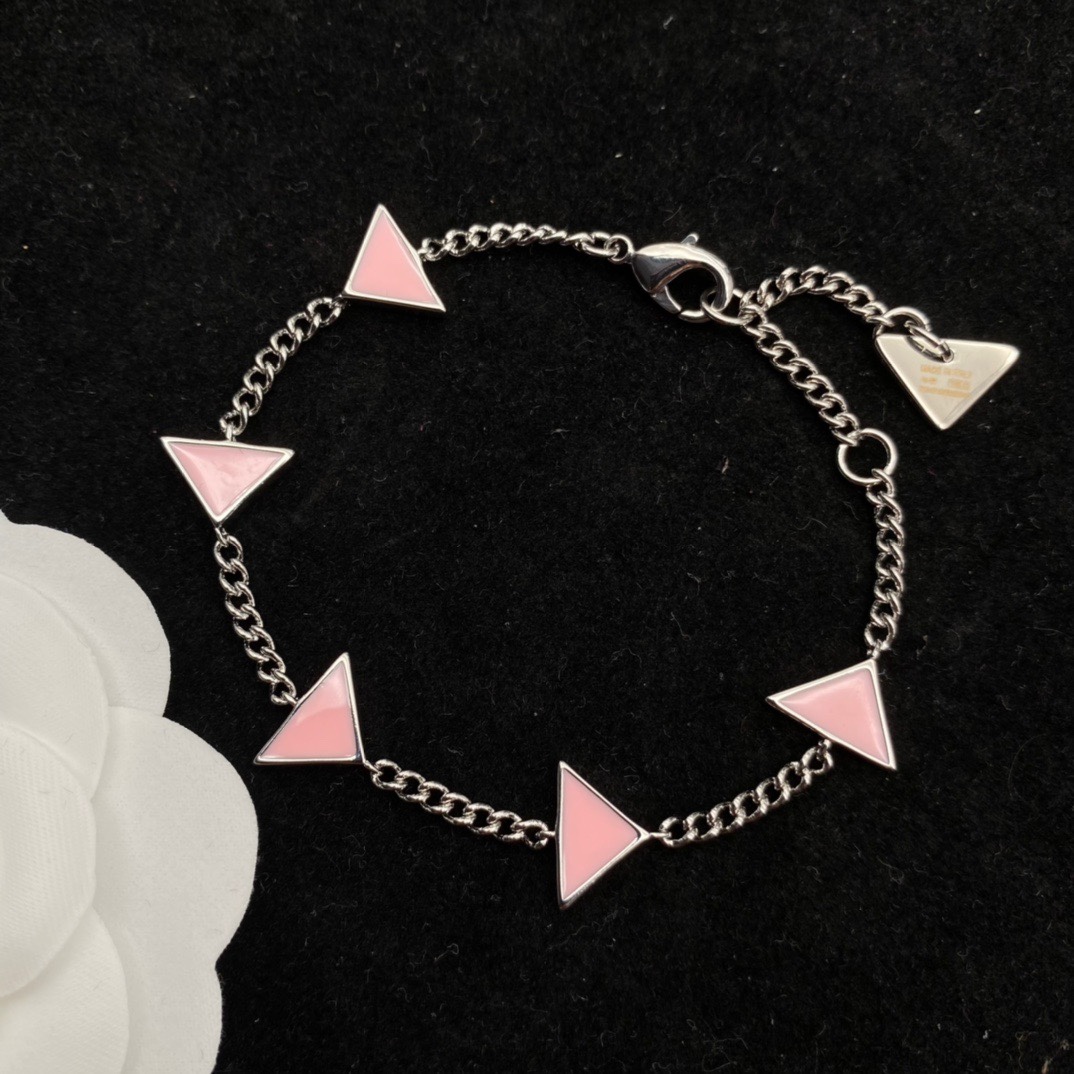 Prada Symbole Bracelet In Alabaster Pink - EUR FASHION