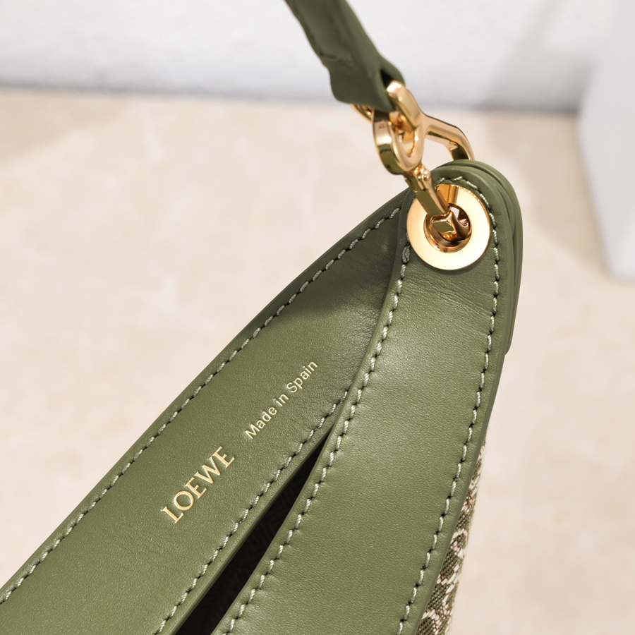 Loewe Luna Bag In Anagram Jacquard And Classic Calfskin(29.5-27-8cm) - EUR FASHION