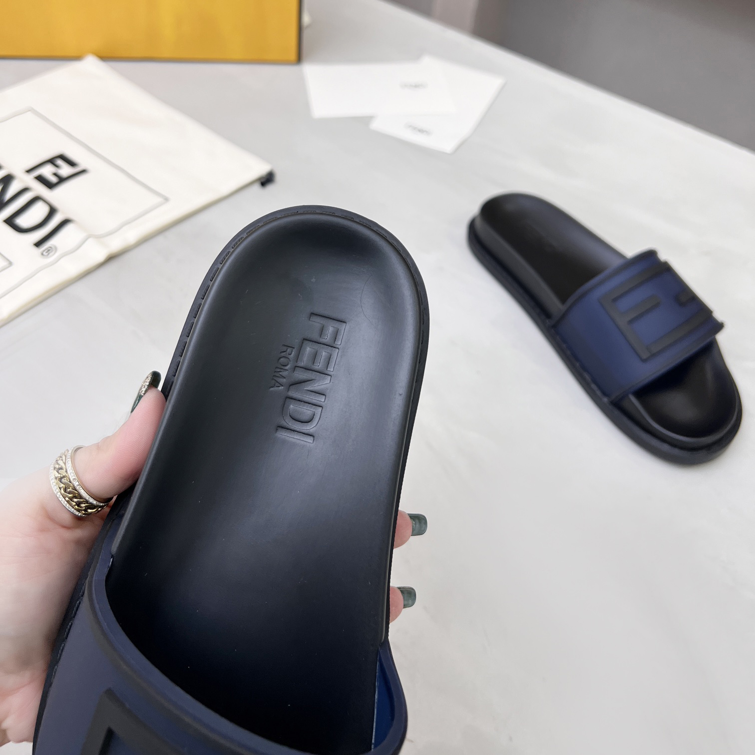 Fendi Baguette Slides - EUR FASHION