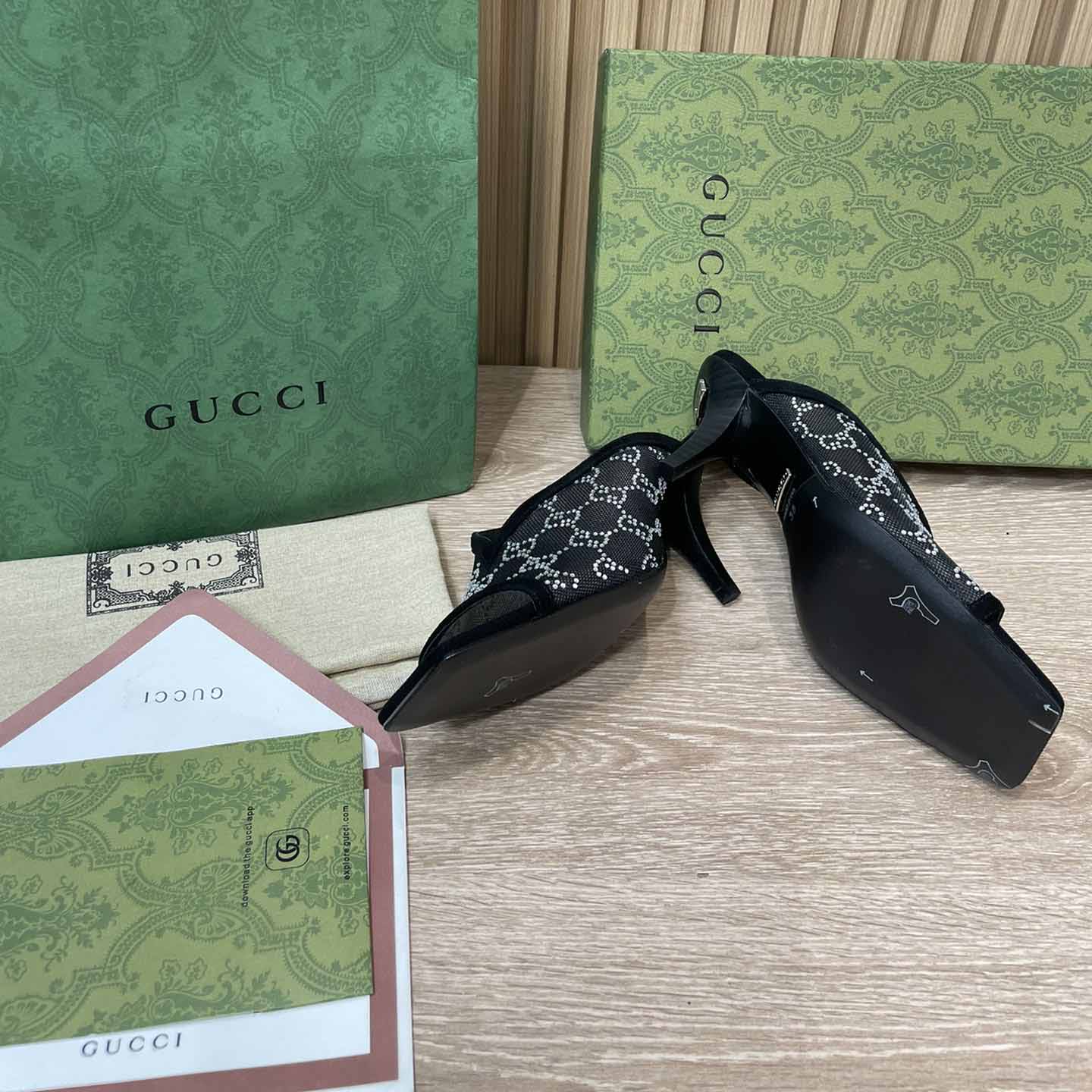 Gucci Women's GG Sandal With Heel Height Of 7.5cm - EUR FASHION