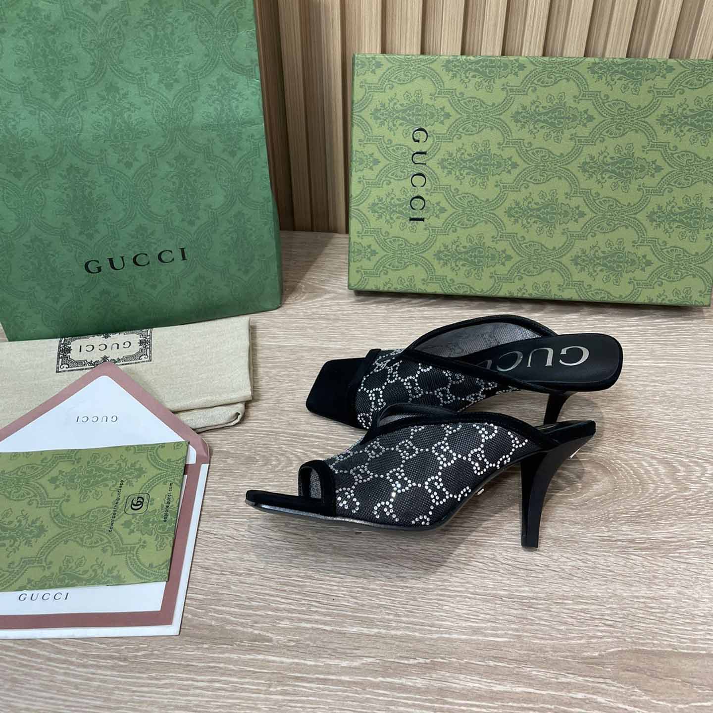 Gucci Women's GG Sandal With Heel Height Of 7.5cm - EUR FASHION