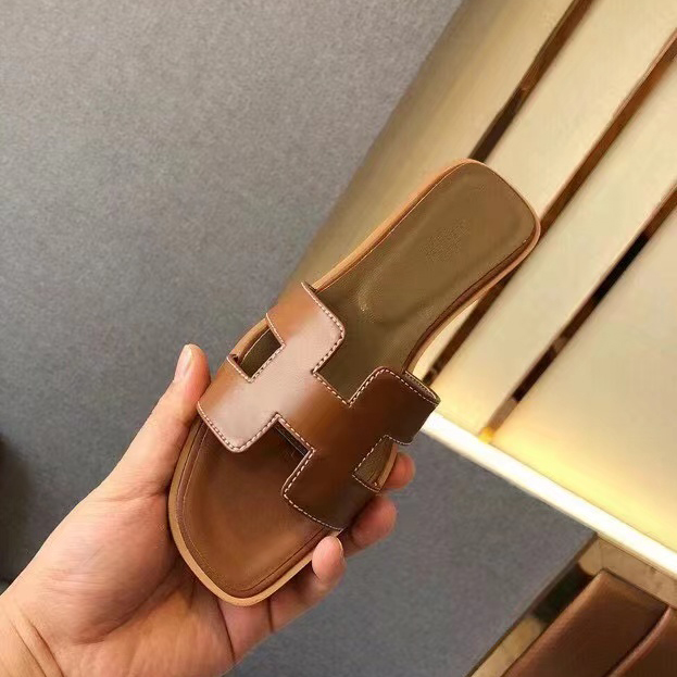 Hermes Leather Oran Sandals - EUR FASHION