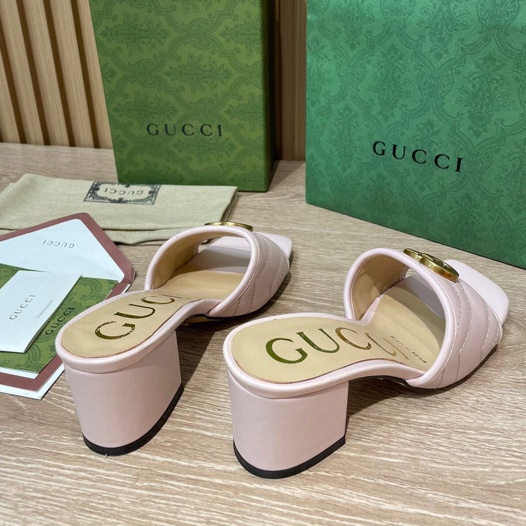 Gucci Women's Double G Slide Sandal  - EUR FASHION