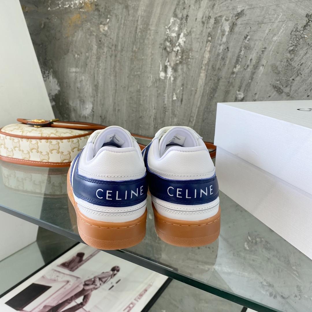 Celine Trainer Low Lace-Up Sneaker In Calfskin - EUR FASHION