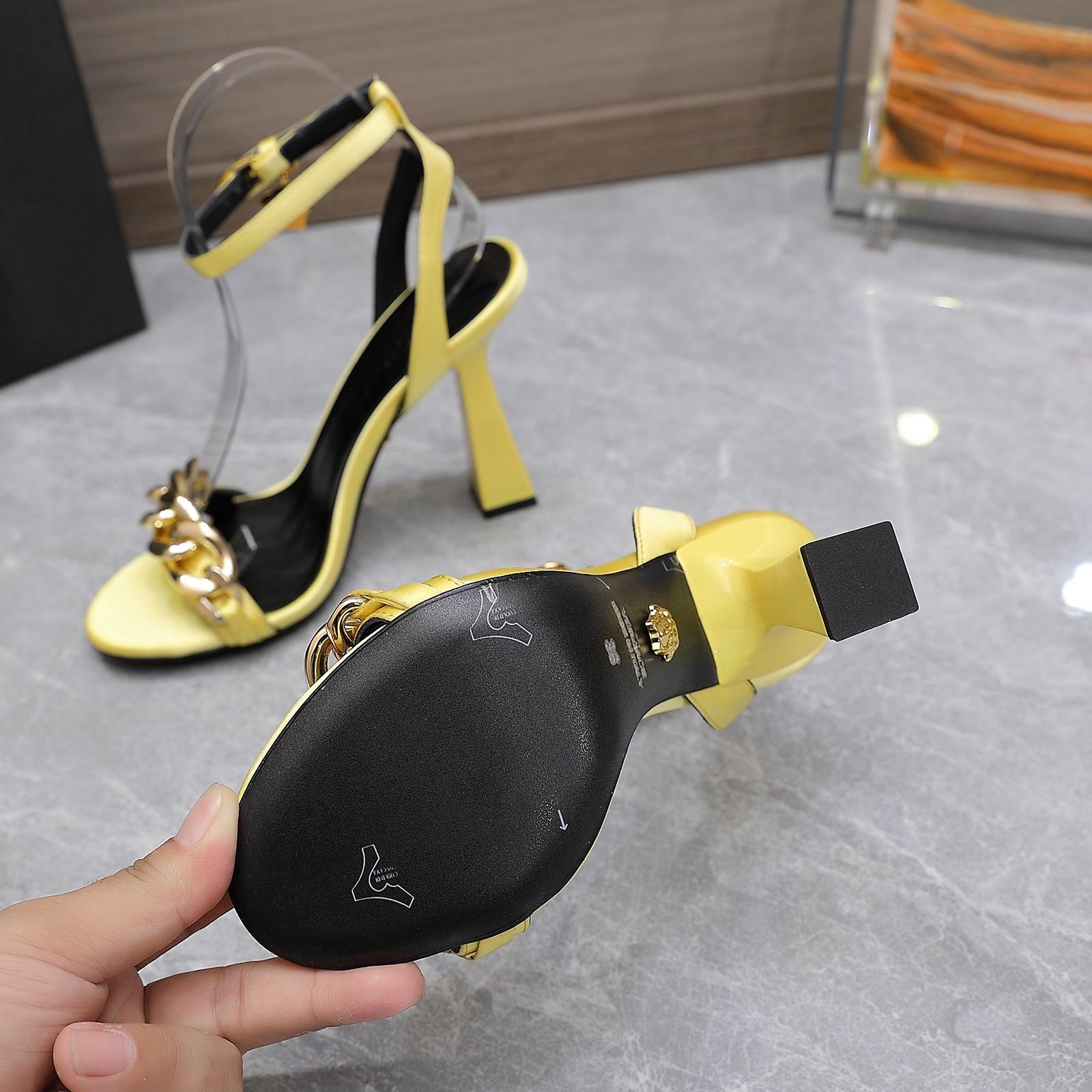 Versace Medusa Chain High Heel Sandals - EUR FASHION