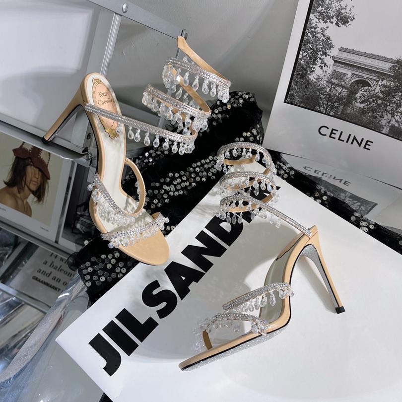 Rene Caovilla Stiletto Heel Sandals - EUR FASHION