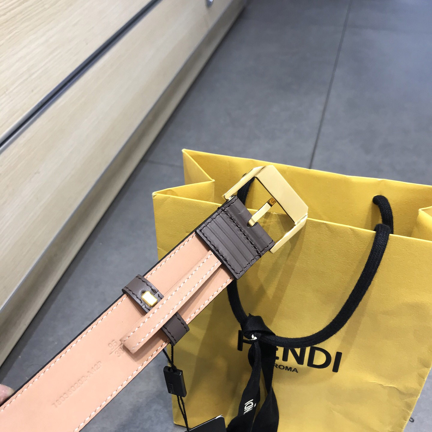 Fendi Brown Leather Belt - EUR FASHION