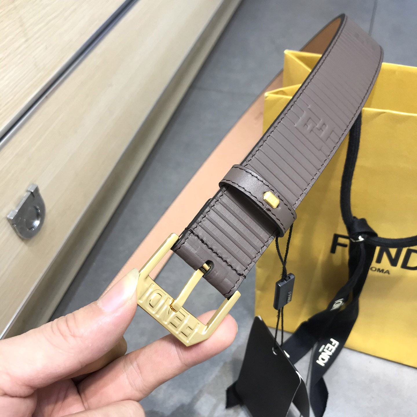 Fendi Brown Leather Belt - EUR FASHION