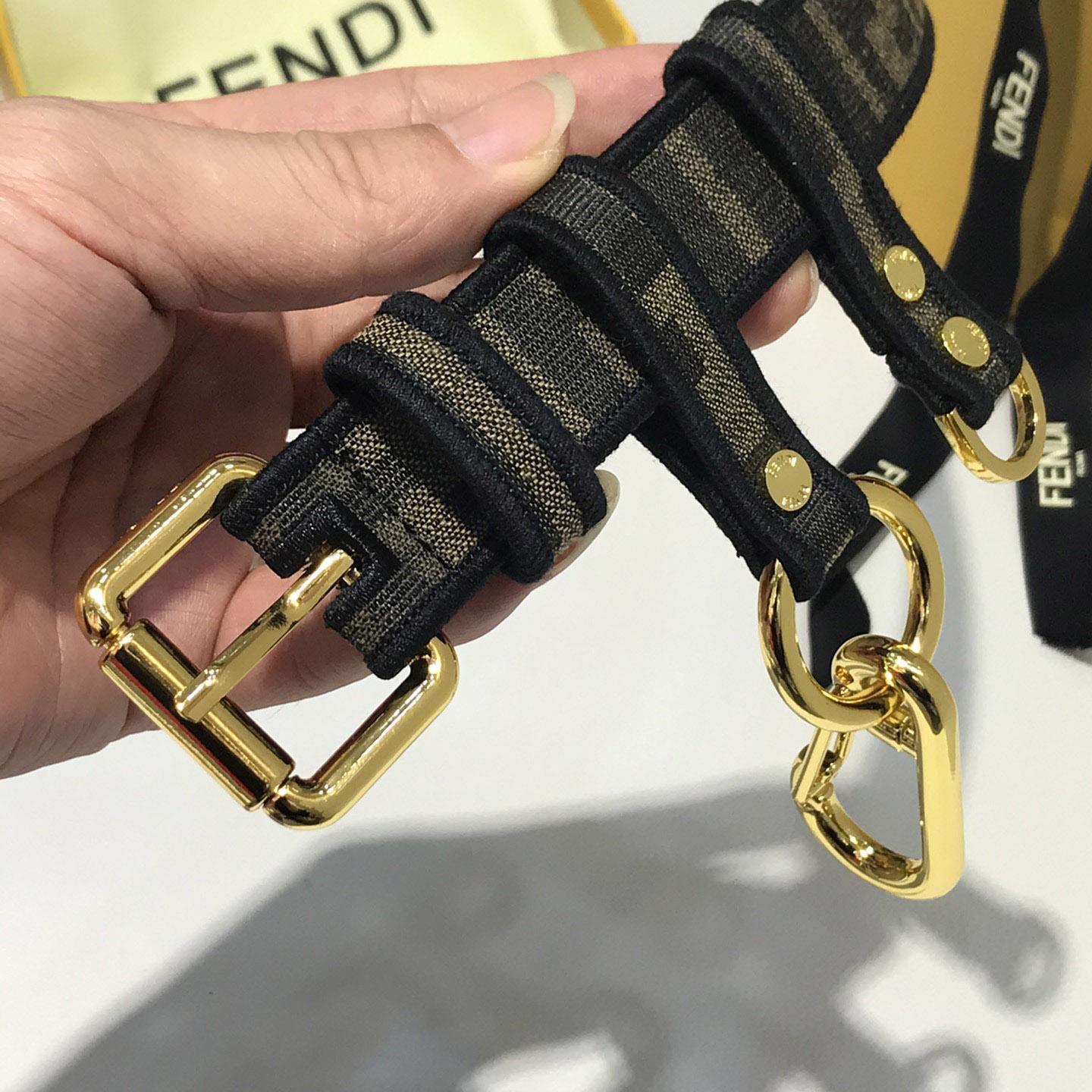 Fendi FF Jacquard Fabric Belt - EUR FASHION