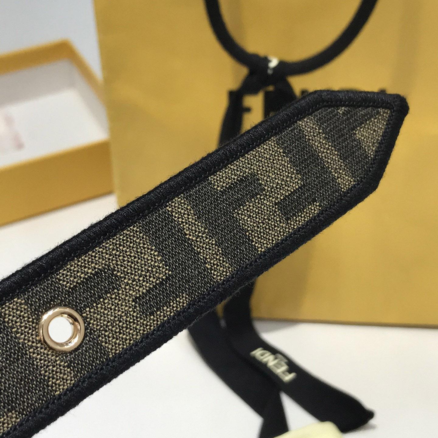 Fendi FF Jacquard Fabric Belt - EUR FASHION