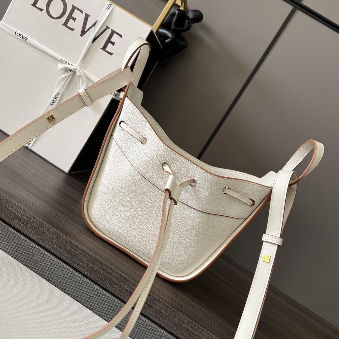 Loewe Mini Hammock drawstring in soft grained calfskin - EUR FASHION