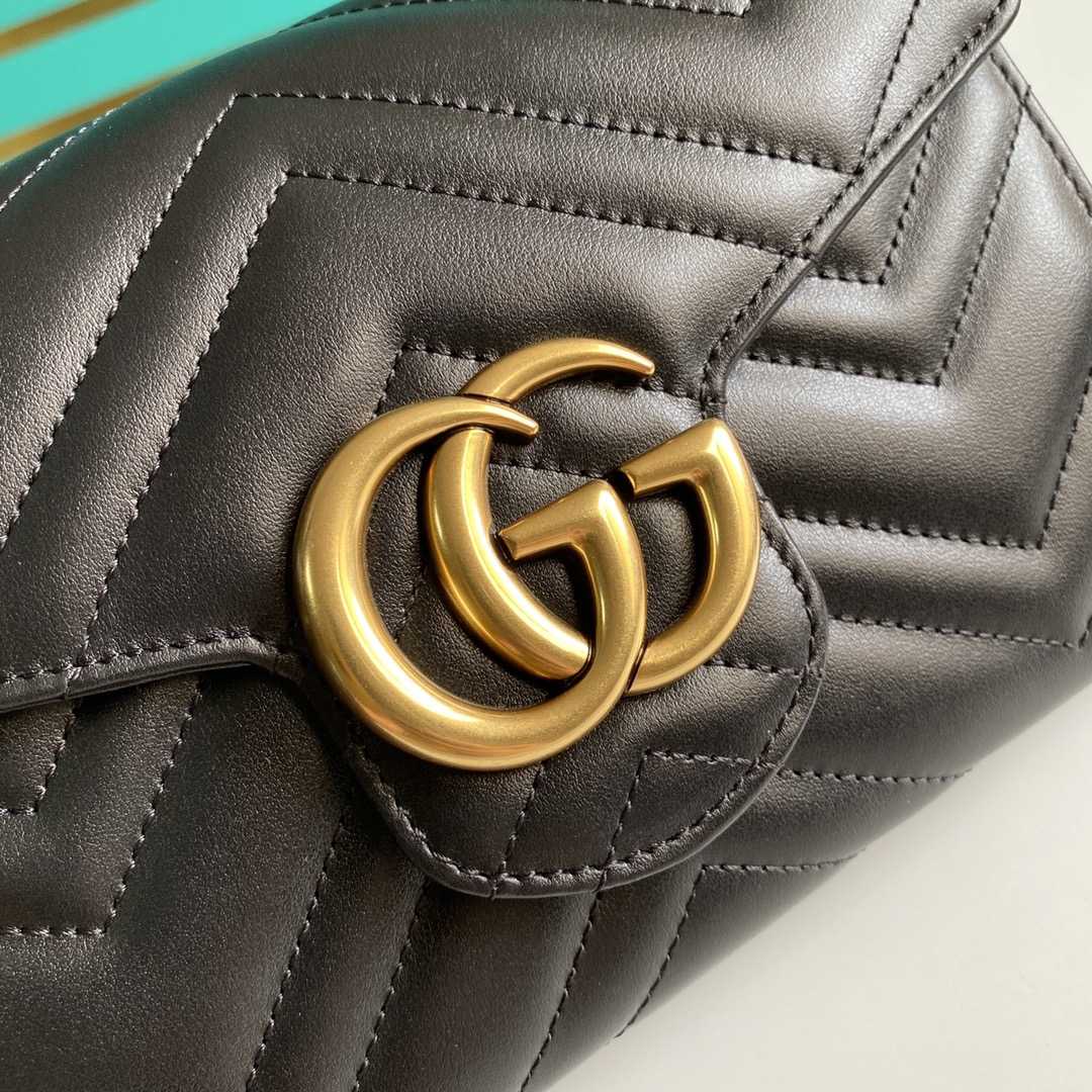 Gucci Leather Shoulder Bag(20-13-6cm)   474575 - EUR FASHION