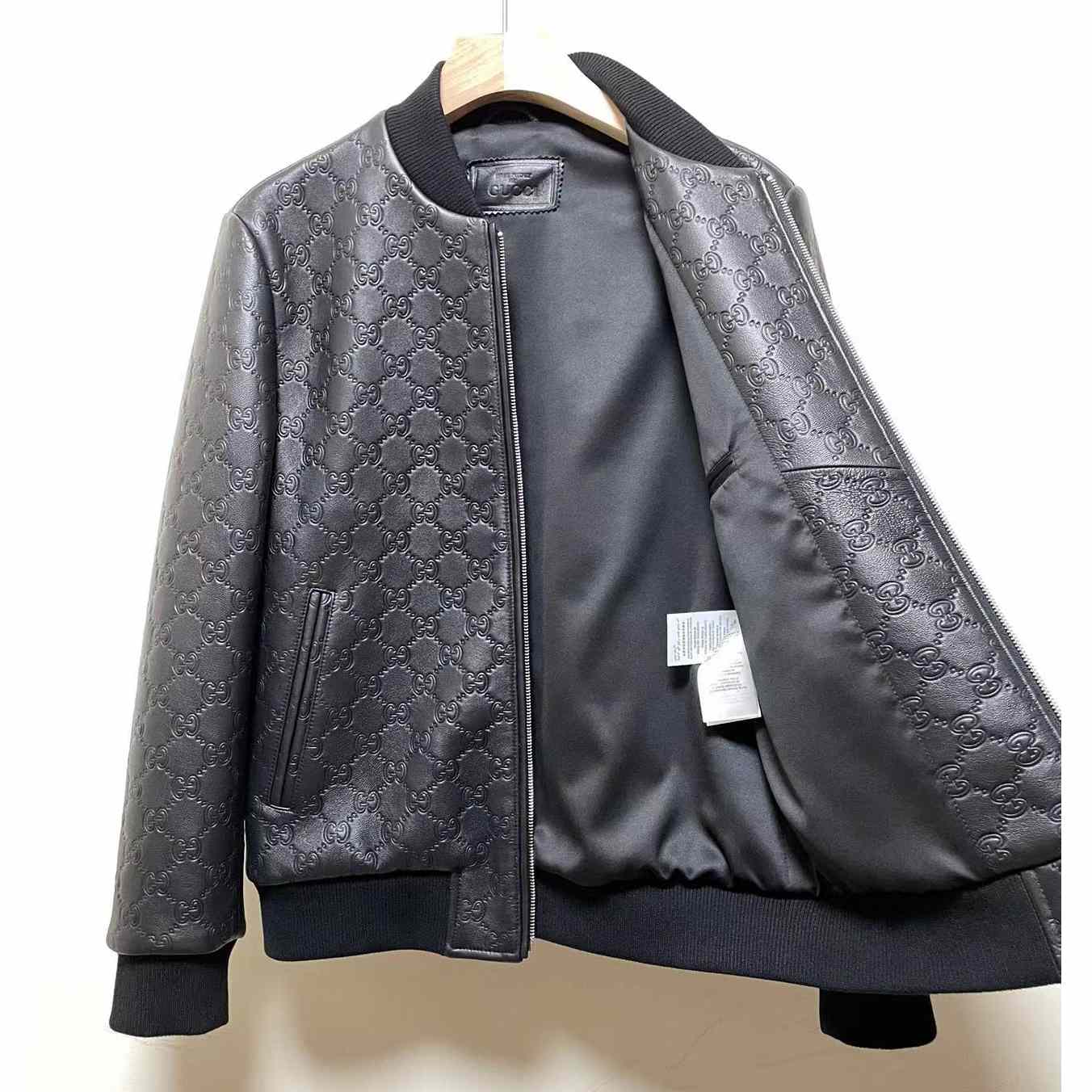 Gucci GG Leather Jacket (Make To Order) - EUR FASHION