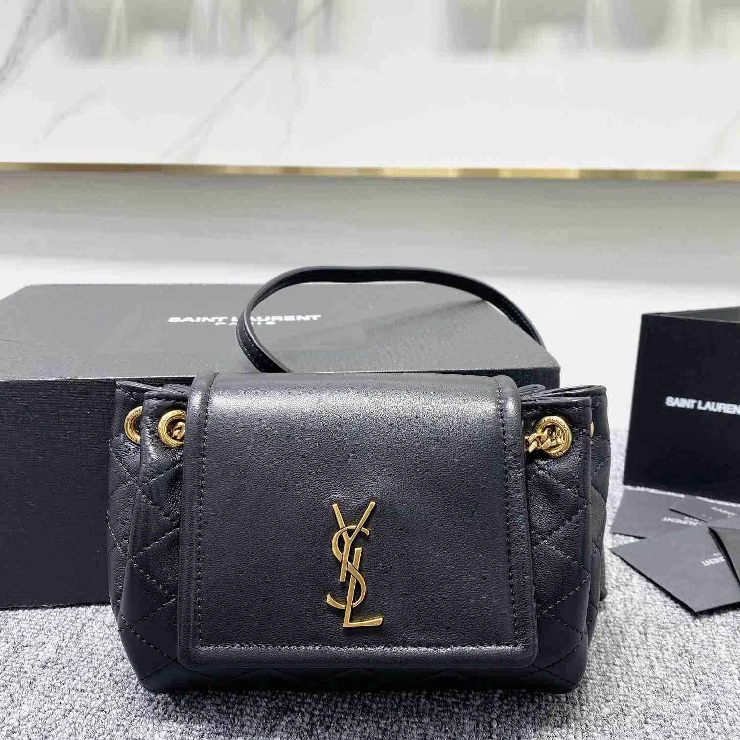 Saint Laurent Mini Nolita In Lambskin - EUR FASHION