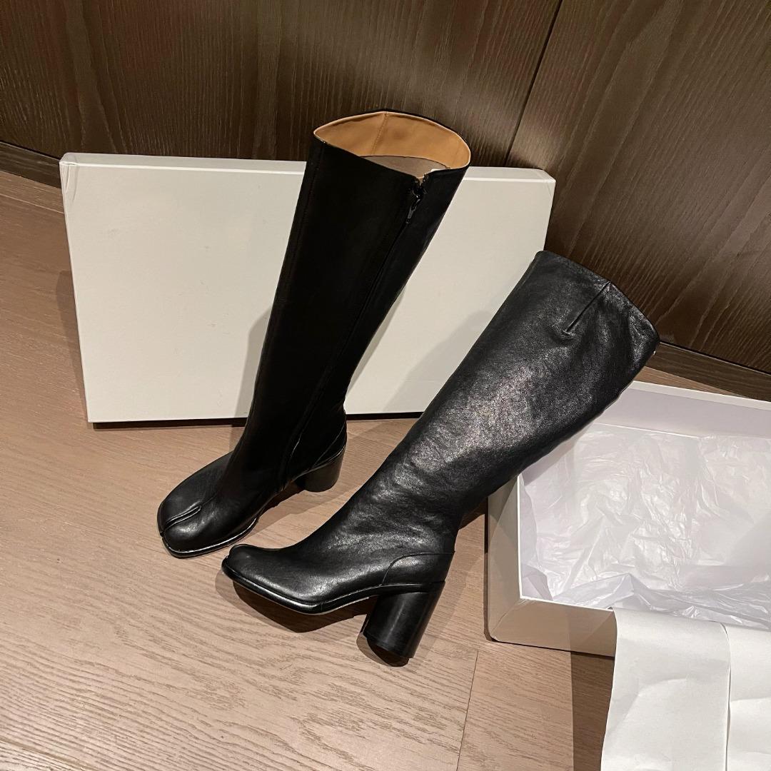 Maison Margiela Tabi 80mm Knee-High Boots - EUR FASHION