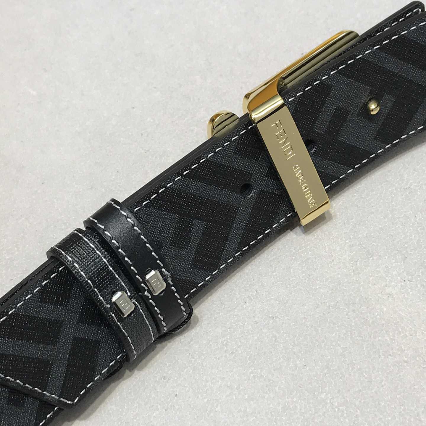 Fendi Black Leather Belt - EUR FASHION