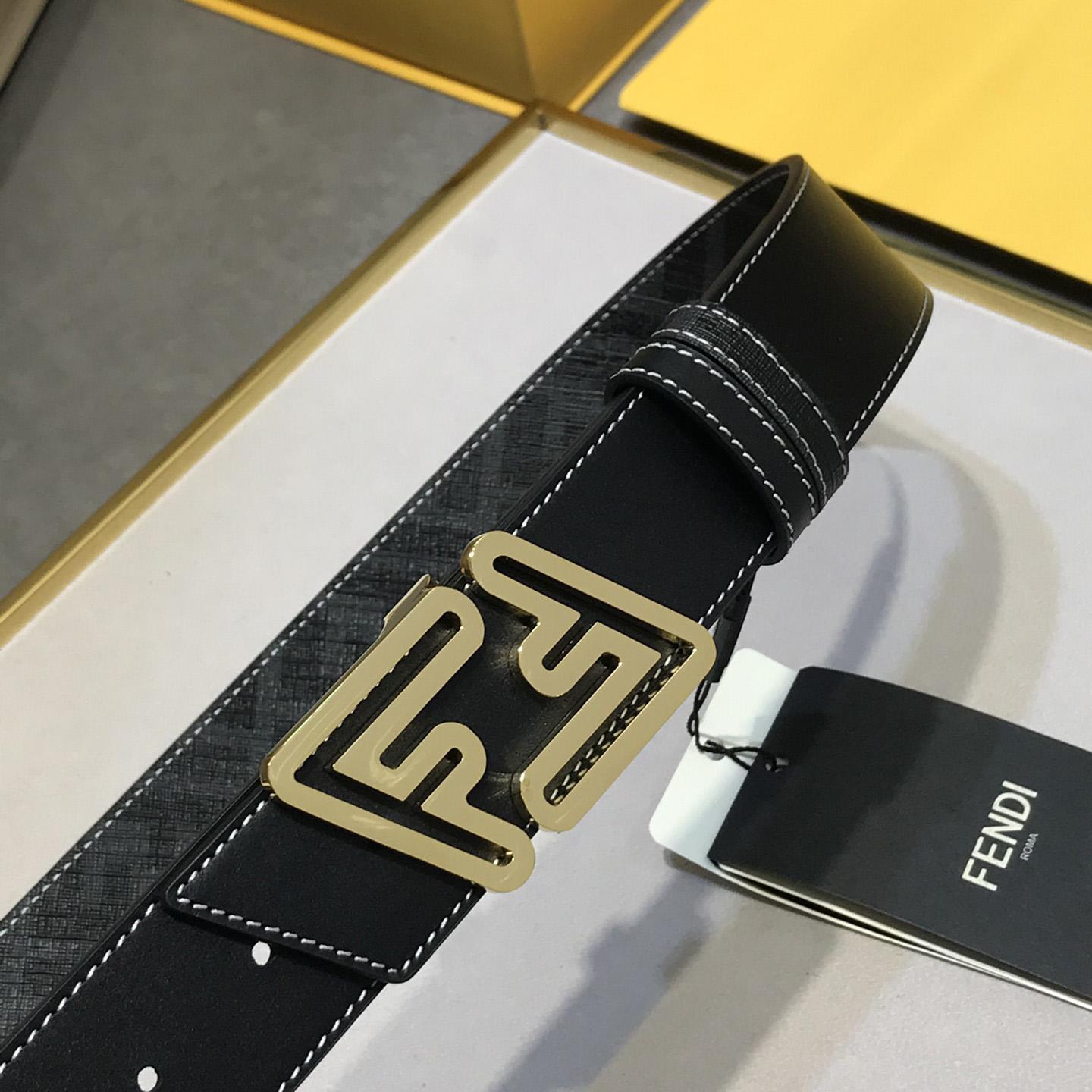 Fendi Black Leather Belt - EUR FASHION