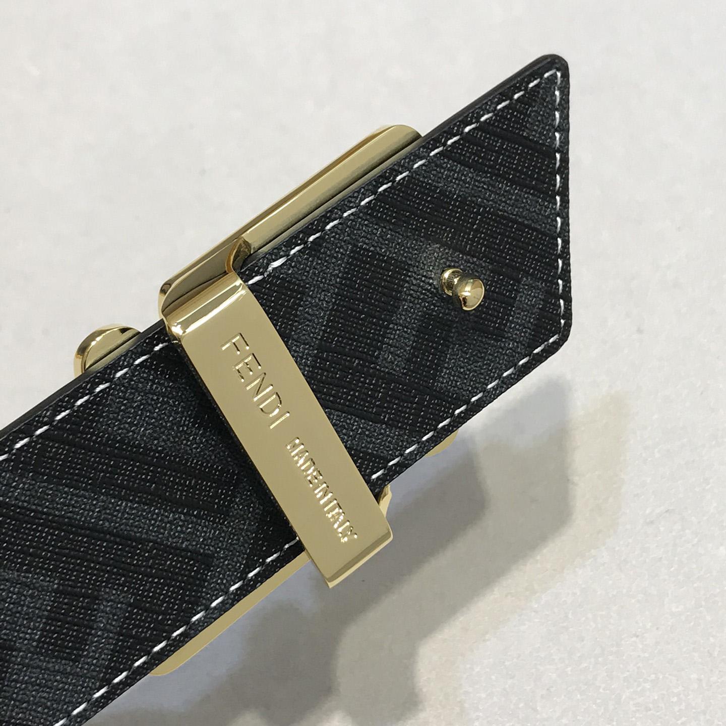 Fendi Black Leather Belt - EUR FASHION