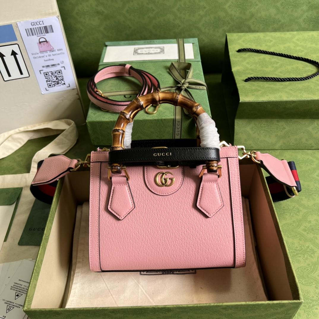 Gucci Diana Mini Tote Bag(20*16*10cm) - EUR FASHION