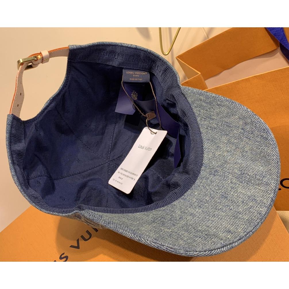 Louis Vuitton Monogram Washed Denim Cap - EUR FASHION