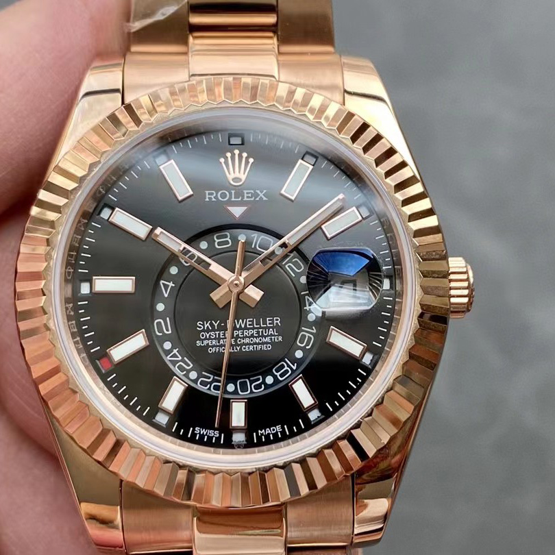 Rolex Sky-Dweller Rose Gold Watch - EUR FASHION