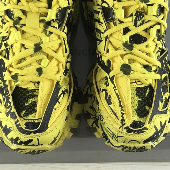 Balenciaga Track Graffiti Sneaker In Yellow - EUR FASHION