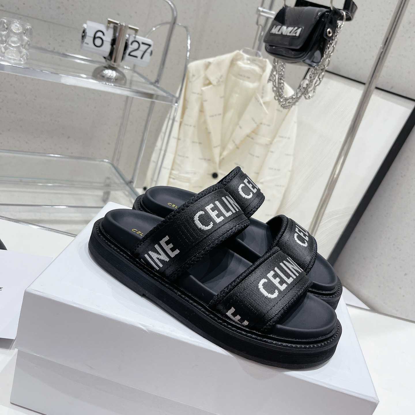 Celine Leo Scratch Sandal In Calfskin - EUR FASHION