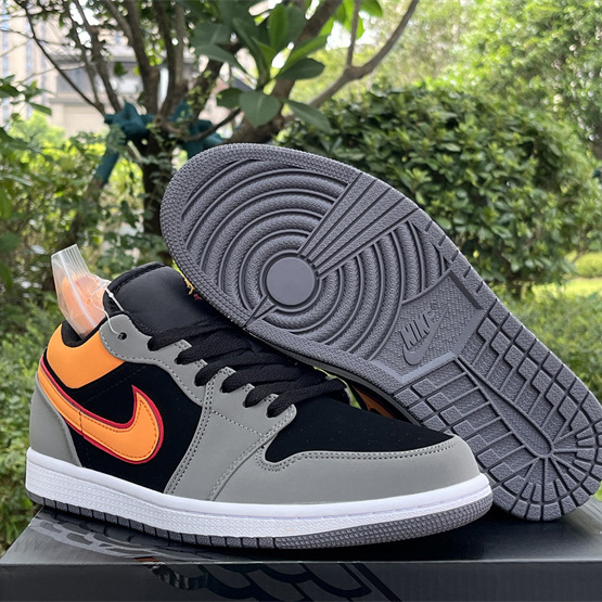 Air Jordan 1 Low “Light Graphite/Vivid Orange” Sneaker      FN7308-008  - EUR FASHION