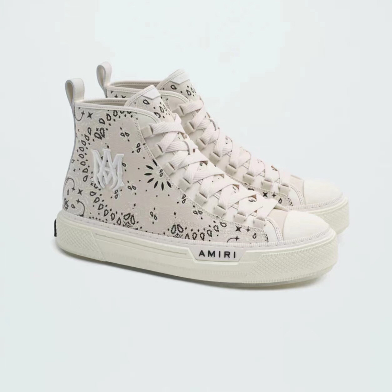 Amiri M.A. Court bandana-print Sneakers - EUR FASHION