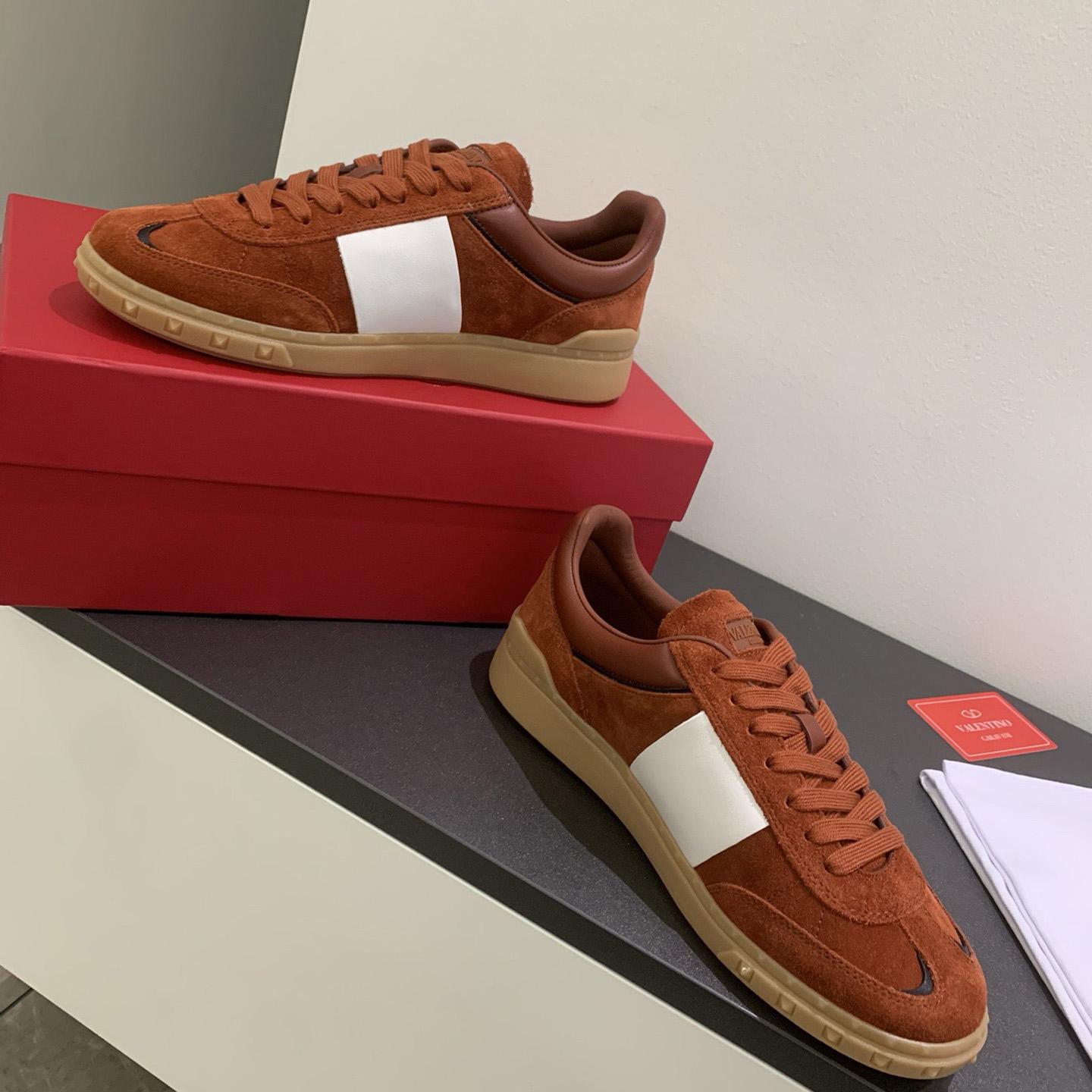 Valenti Upvillage Low Top Sneaker In Split Leather And Calfskin Nappa Leather - EUR FASHION