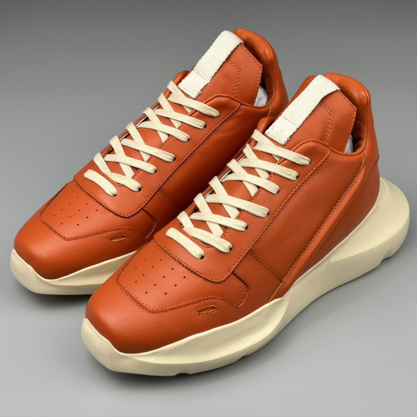 Rick Owens Geth Leather Sneakers - EUR FASHION