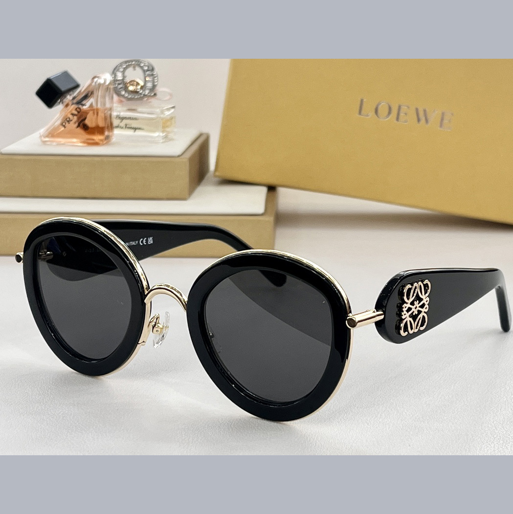 Loewe Metal Daisy Sunglasses In Acetate In Metal - EUR FASHION