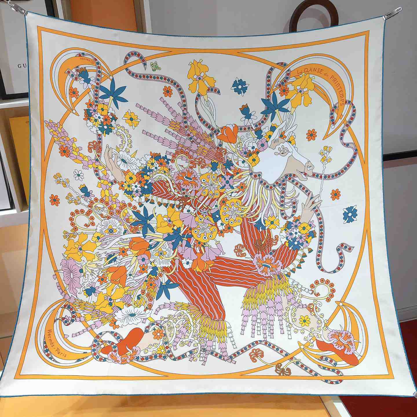 Hermes La Danse Du Printemps Scarf   90cm - EUR FASHION