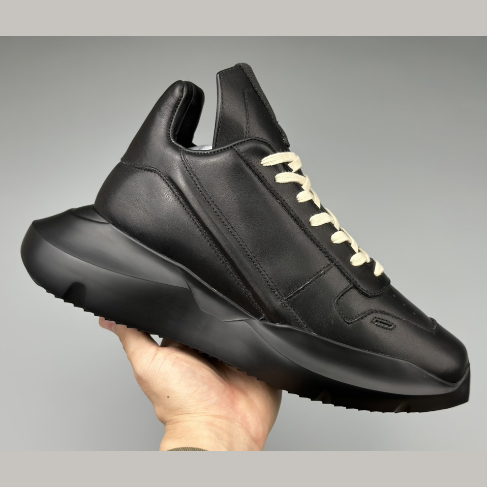 Rick Owens Geth Leather Sneakers - EUR FASHION