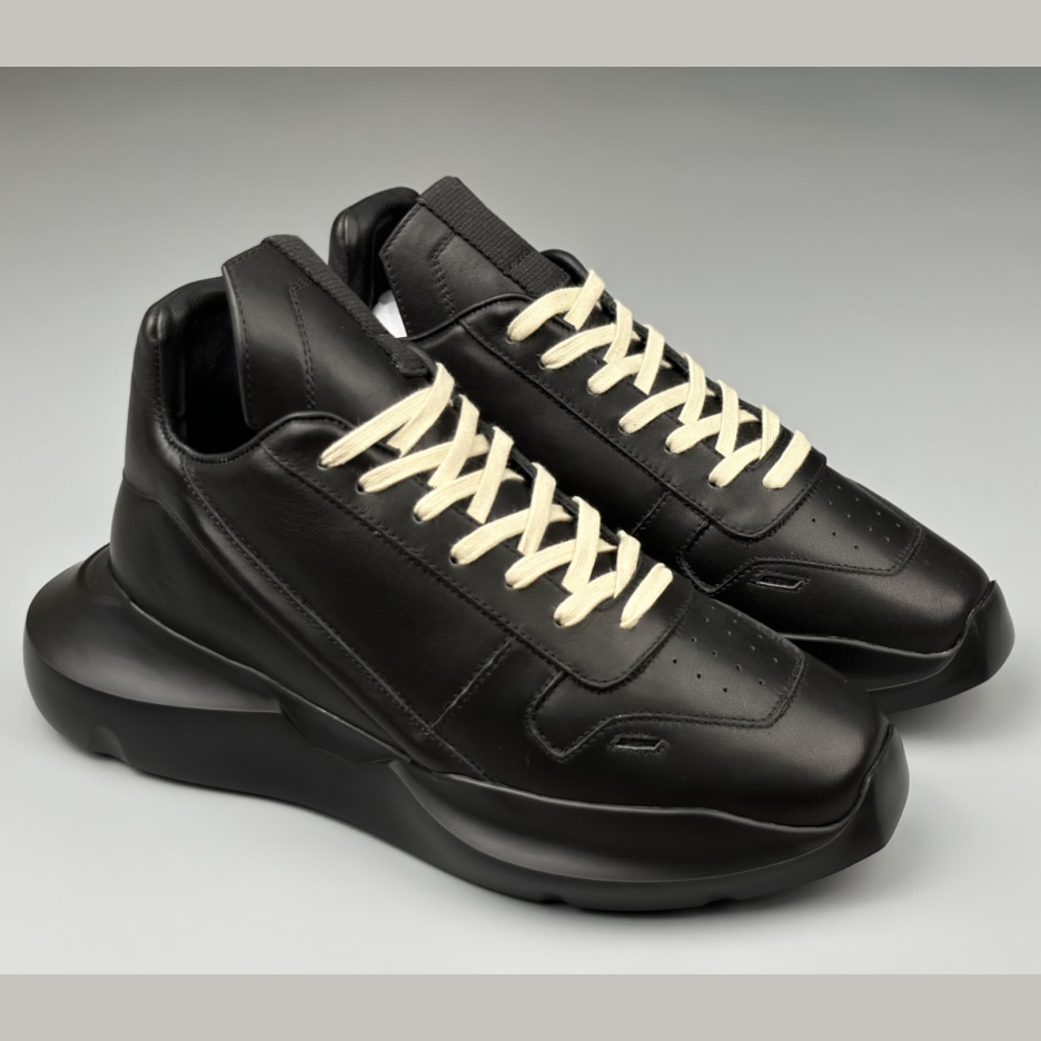 Rick Owens Geth Leather Sneakers - EUR FASHION