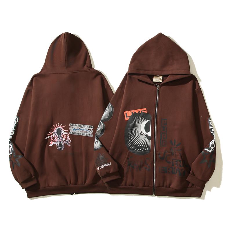 Travis Scott "O2 Pure" Zip Up Hoodie - EUR FASHION