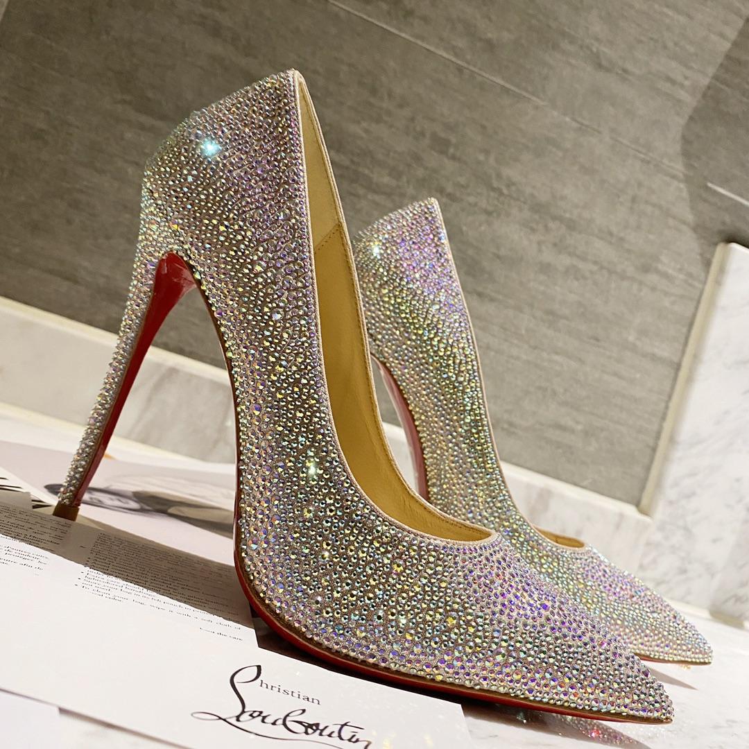 Christian Louboutin Kate Strass 100 mm Pumps - EUR FASHION