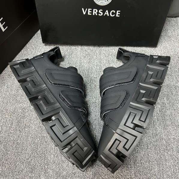 Versace Greca Labyrinth Chunky Leather Sneakers - EUR FASHION